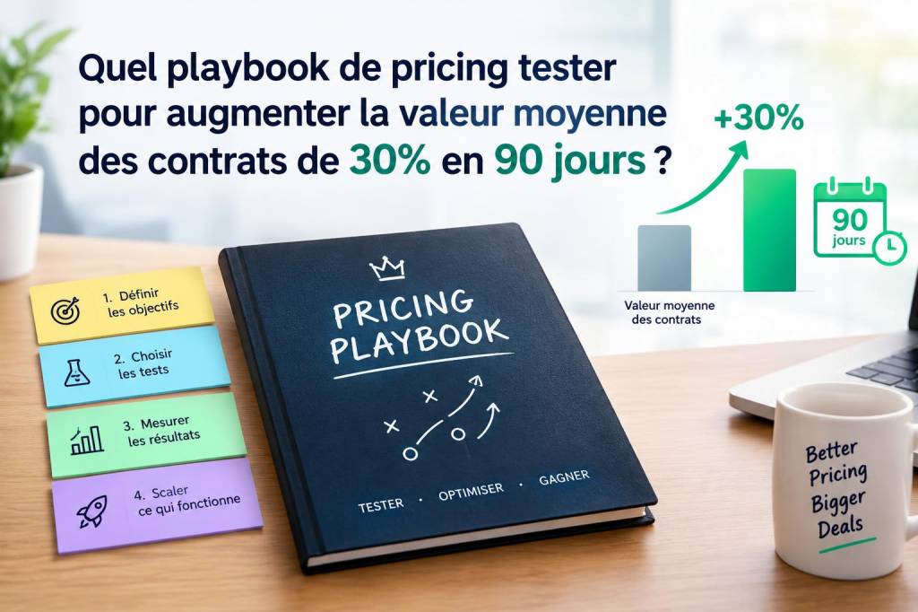 Quel playbook de pricing tester pour augmenter la valeur moyenne des contrats de 30% en 90 jours
