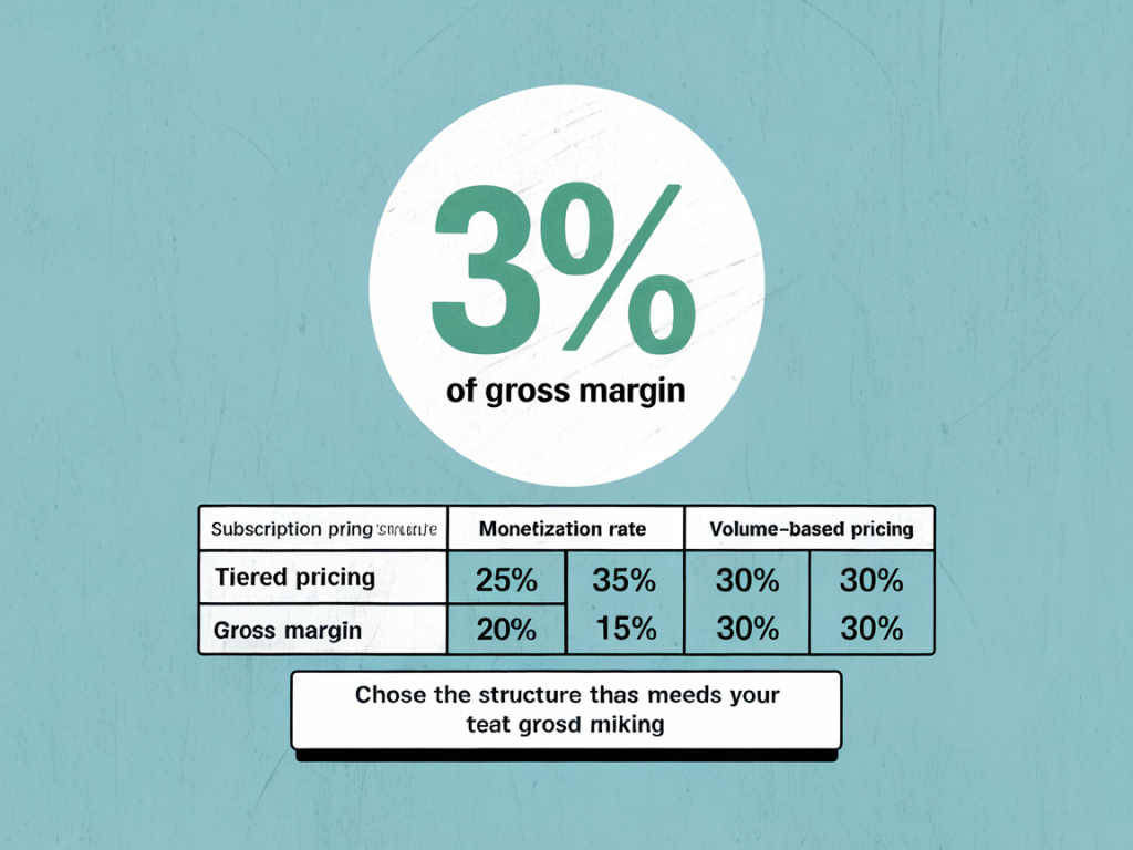 Quelle structure de tarification choisir pour qu'une offre récurrente atteigne 30% de marge brute
