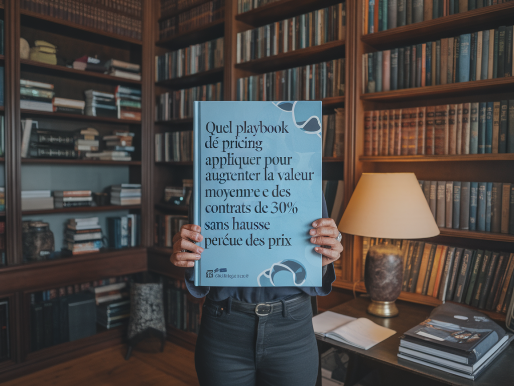Quel playbook de pricing appliquer pour augmenter la valeur moyenne des contrats de 30% sans hausse perçue des prix