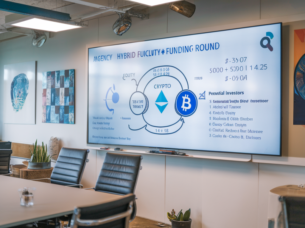 Comment structurer une levée de fonds hybride (equity + crypto) pour financer l'expansion de votre agence