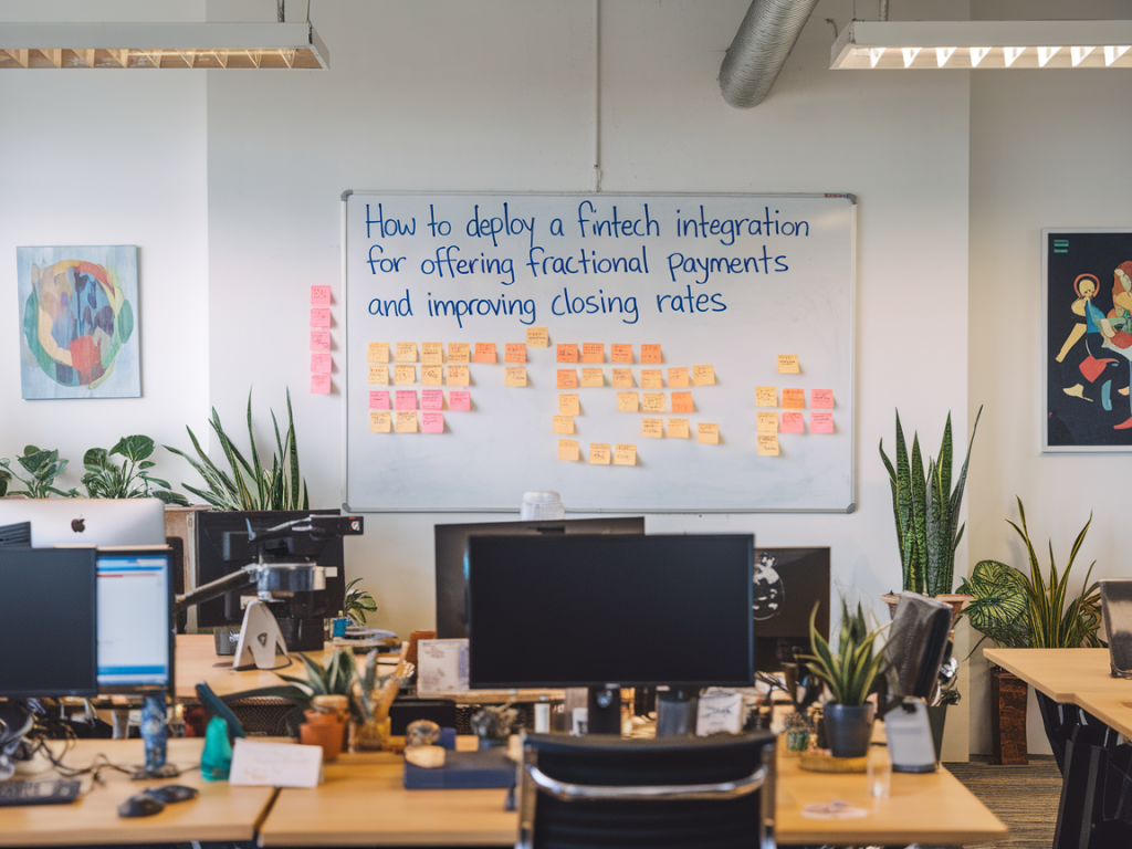Comment déployer une intégration fintech pour proposer des paiements fractionnés et améliorer le taux de closing
