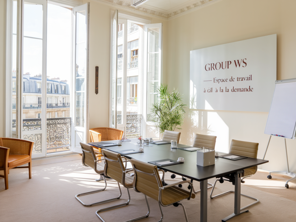 Groupe WS : espaces de travail à Paris réservables à l'heure, sécurisés