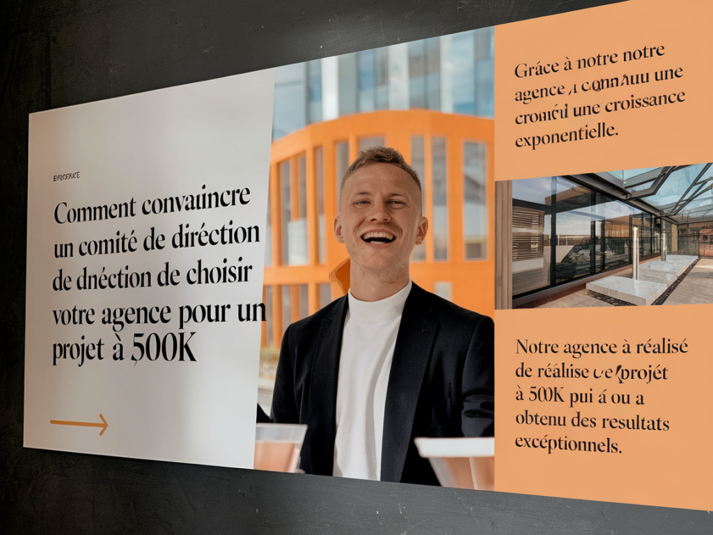 Comment convaincre un comité de direction de choisir votre agence pour un projet à 500k : dossier, pitch et objections