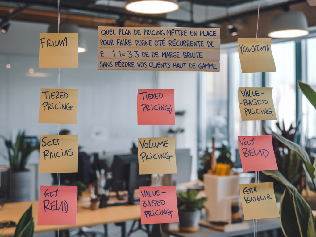 Quel plan de pricing mettre en place pour faire passer une offre récurrente de 1 à 3 de marge brute sans perdre vos clients haut de gamme